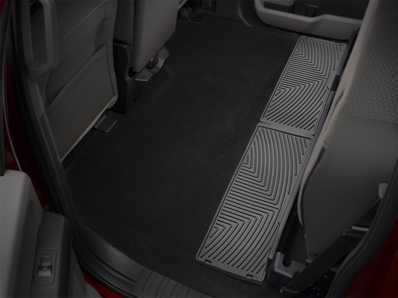 Ford F-150 Floor Mats - Rear - WeatherTech - All-Weather - Black - `15-`27
