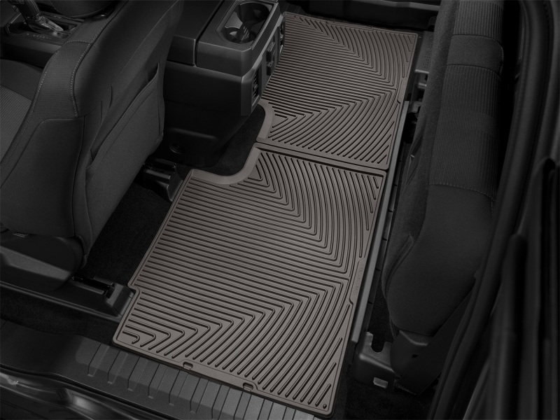 Ford F-150 Floor Mats - Rear - WeatherTech - All-Weather Rubber - Cocoa - `15-`27