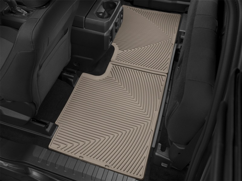 Ford F-150 Rubber Mats - Rear - WeatherTech - Tan - `15-`27