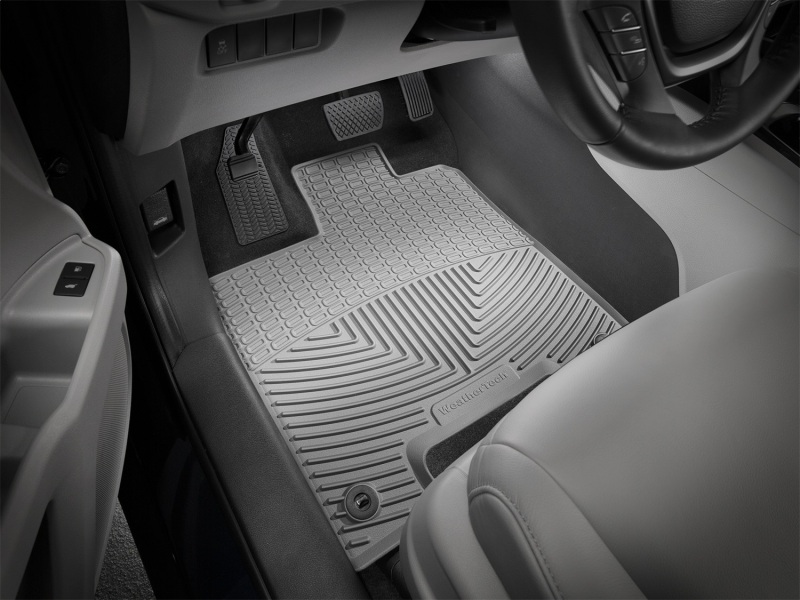 Honda Pilot Floor Mats - Front - WeatherTech - Rubber - Grey - `16-`27
