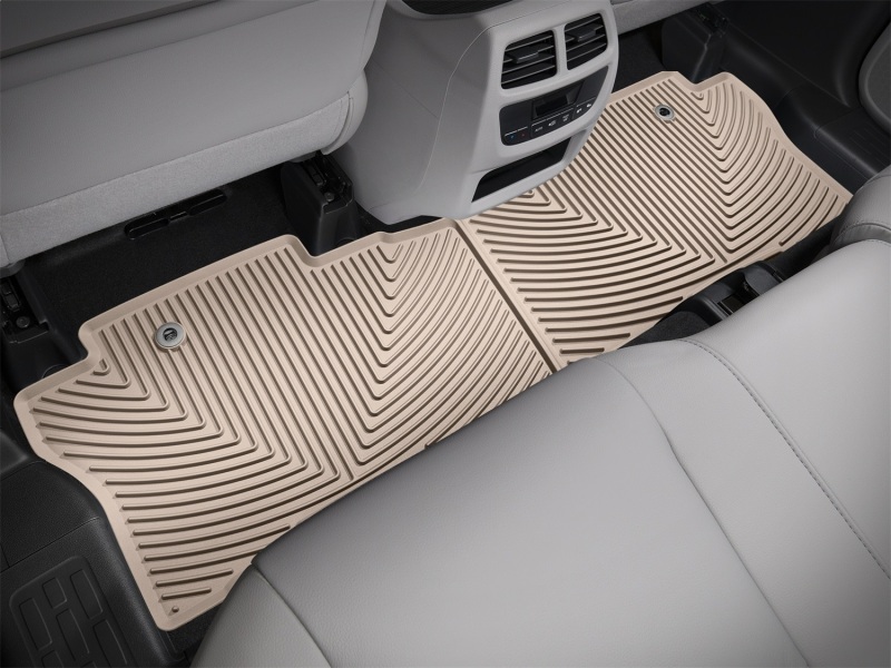 Honda Pilot Rubber Mats - Rear - WeatherTech - All-Weather - Tan - `16-`27