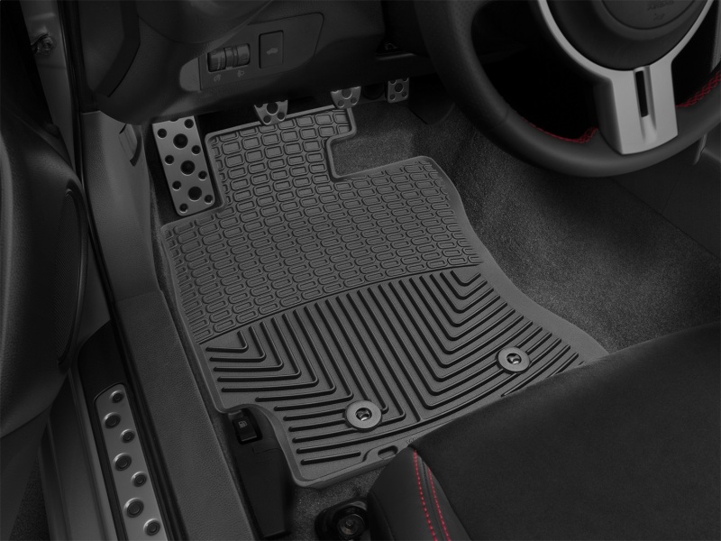 Scion FR S Rubber Mats - Front - WeatherTech - All-Weather - Black - `13-`27