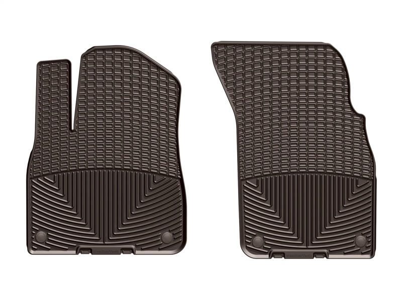 Audi Q7 Floor Mats - Front - WeatherTech - All-Weather Rubber - Cocoa - `17-`27