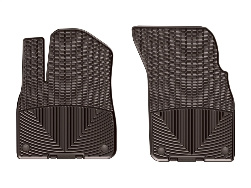 Audi Q7 Floor Mats - Front - WeatherTech - All-Weather Rubber - Cocoa - `17-`27