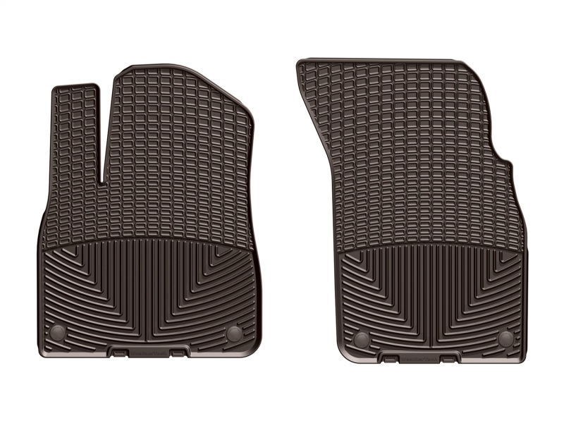 Audi Q7 Floor Mats - Front - WeatherTech - All-Weather Rubber - Cocoa - `17-`27