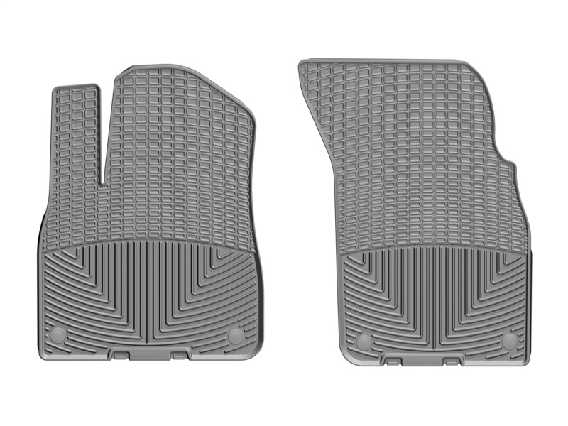 Audi Q7 Floor Mats - Front - WeatherTech - Rubber - Grey - `17-`27