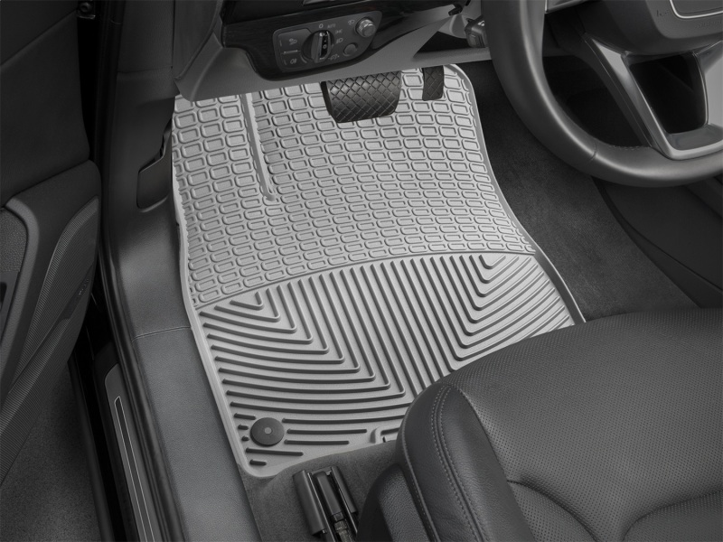 Audi Q7 Floor Mats - Front - WeatherTech - Rubber - Grey - `17-`27