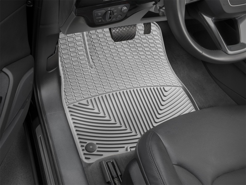 Audi Q7 Floor Mats - Front - WeatherTech - Rubber - Grey - `17-`27
