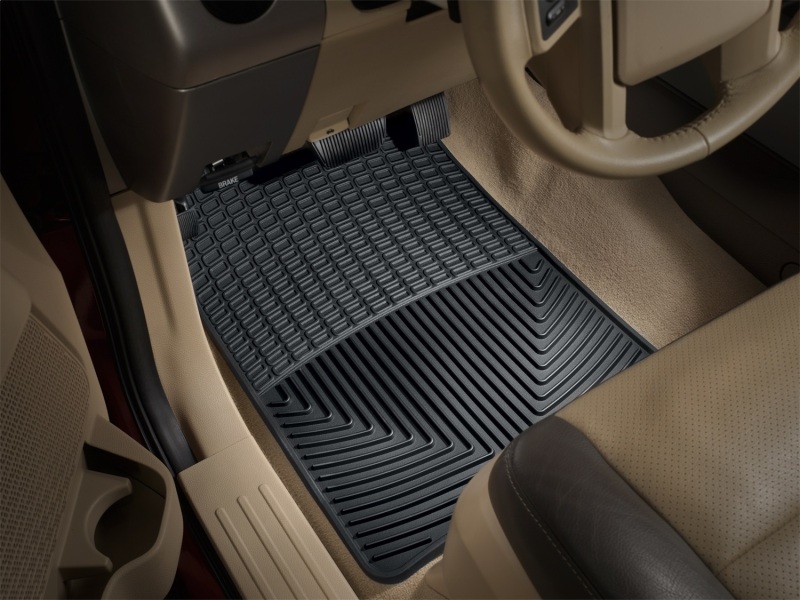 Ford Expedition Rubber Floor Mats - Front - WeatherTech - All-Weather - Black - `03-`06