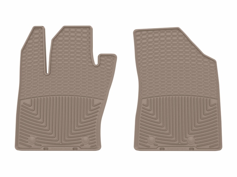 Jeep Compass Rubber Floor Mats - Front - WeatherTech - All-Weather - Tan - `17-`26