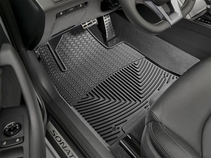 Hyundai Sonata Floor Mats - Front - WeatherTech - Rubber - Black - `16-`27