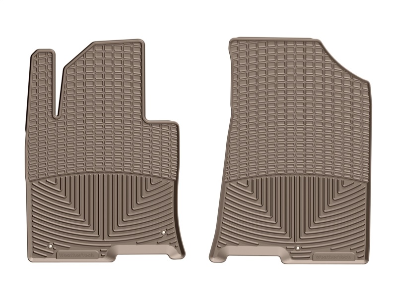 Hyundai Sonata Floor Mats - Front - WeatherTech - Rubber - Tan - `16-`27