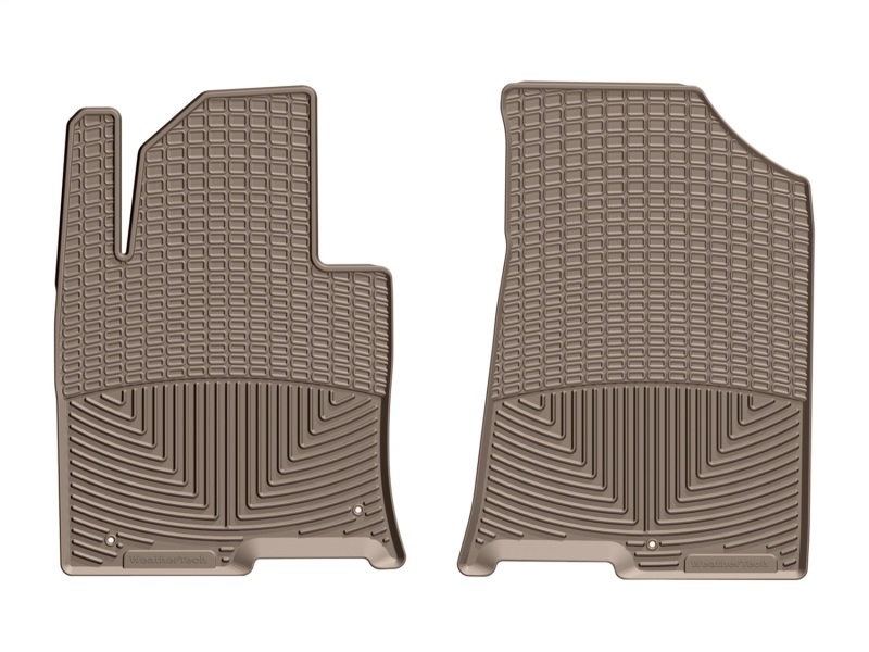 Hyundai Sonata Floor Mats - Front - WeatherTech - Rubber - Tan - `16-`27