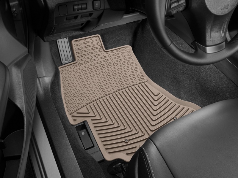 Subaru XV Crosstrek Floor Mats - Front - WeatherTech - Rubber - Tan - `16-`27