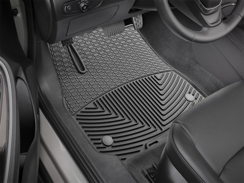 Chevrolet Malibu Rubber Floor Mats - Front - WeatherTech - All-Weather - Black - `16-`27