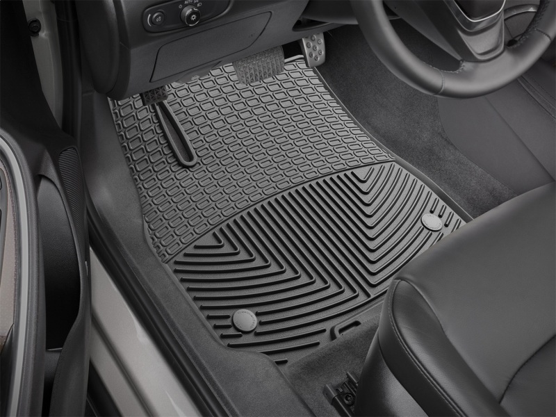 Chevrolet Malibu Rubber Floor Mats - Front - WeatherTech - All-Weather - Black - `16-`27