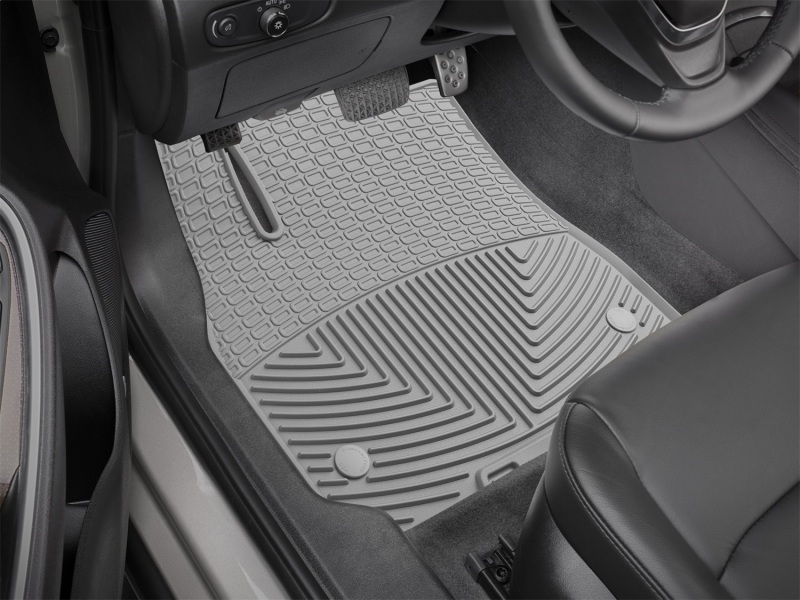 Chevrolet Malibu Floor Mats - Front - WeatherTech - All-Weather Rubber - Grey - `16-`27