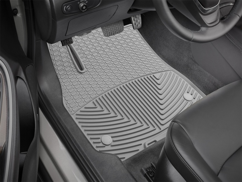 Chevrolet Malibu Floor Mats - Front - WeatherTech - All-Weather Rubber - Grey - `16-`27