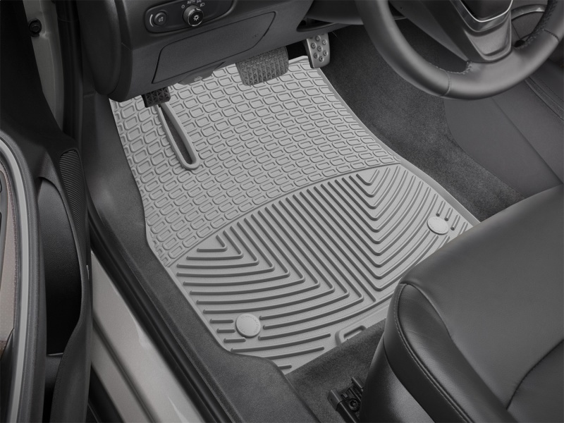 Chevrolet Malibu Floor Mats - Front - WeatherTech - All-Weather Rubber - Grey - `16-`27
