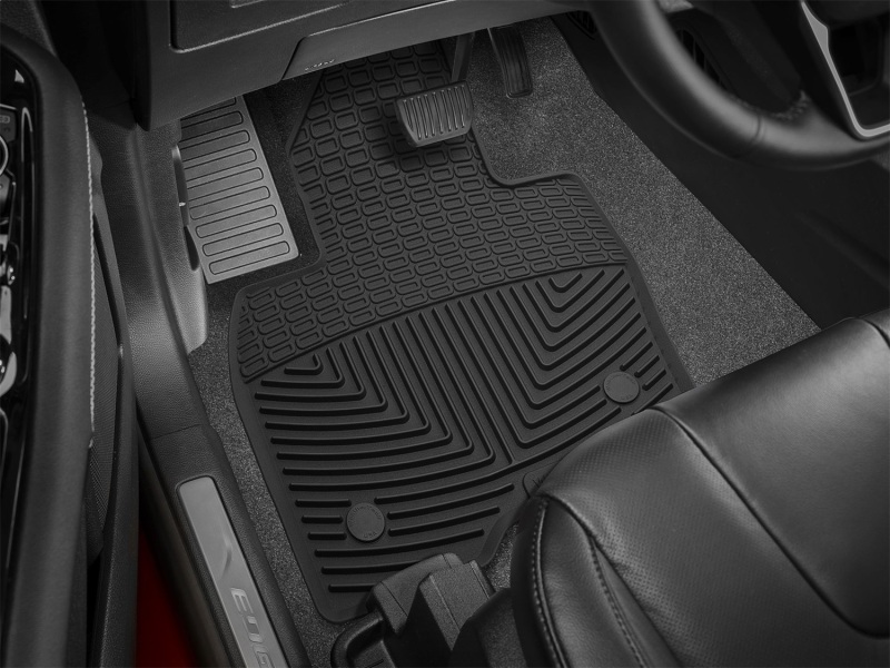 Ford Edge Floor Mats - Front - WeatherTech - Rubber - Black - `15-`27