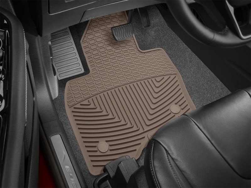 Ford Edge Floor Mats - Front - WeatherTech - Rubber - Tan - `15-`27