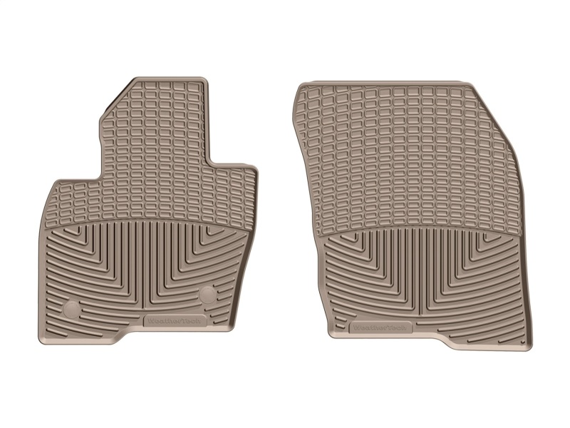 Ford Edge Floor Mats - Front - WeatherTech - Rubber - Tan - `15-`27