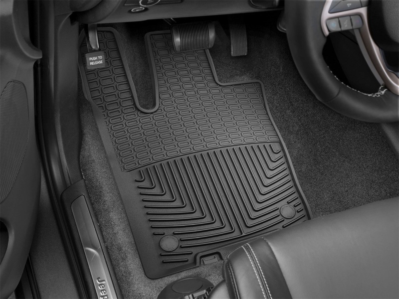 Dodge Durango Floor Mats - Front - WeatherTech - All Weather - Black - `16-`27