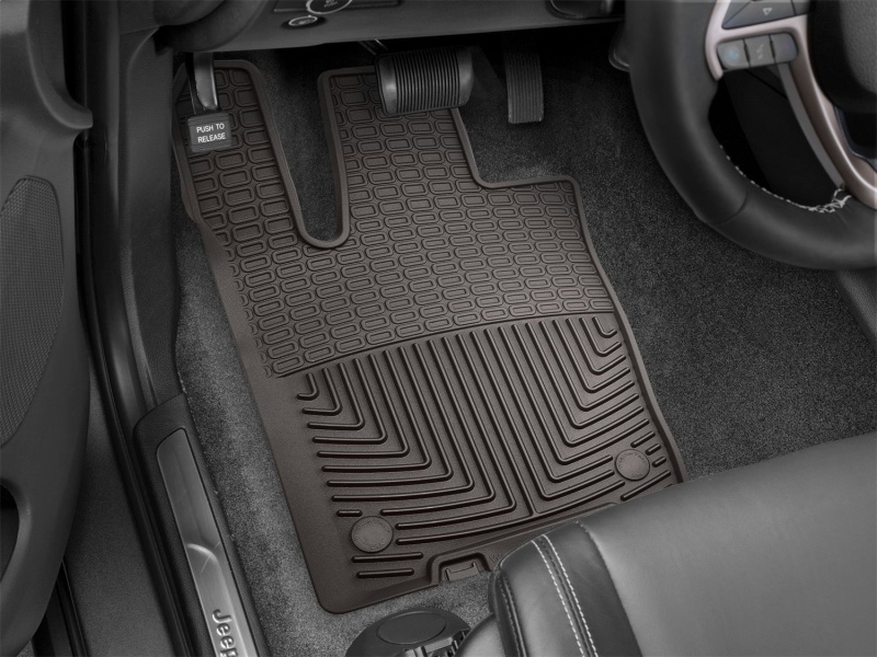 Dodge Durango Floor Mats - Front - WeatherTech - Rubber - Cocoa - `16-`27