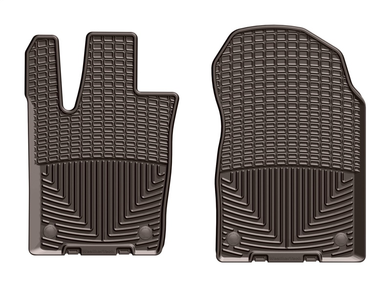 Jeep Grand Cherokee Floor Mats - Front - WeatherTech - Rubber - Cocoa - `16-`27