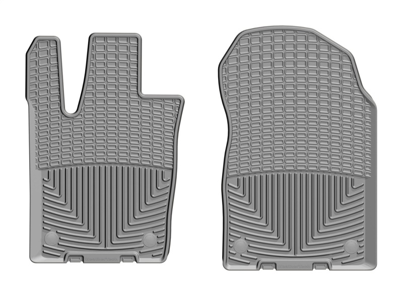 Dodge Durango Floor Mats - Front - WeatherTech - Rubber - Grey - `16-`27