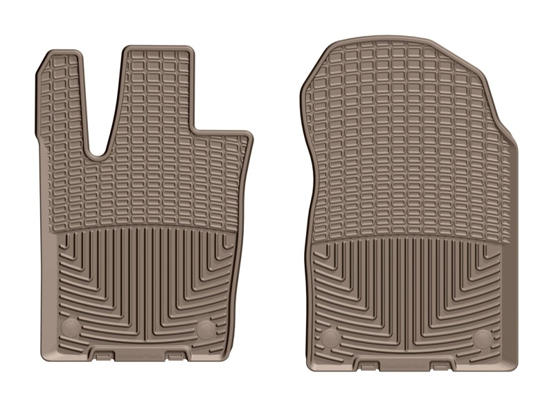 Dodge Durango Floor Mats - Front - WeatherTech - Rubber - Tan - `16-`27