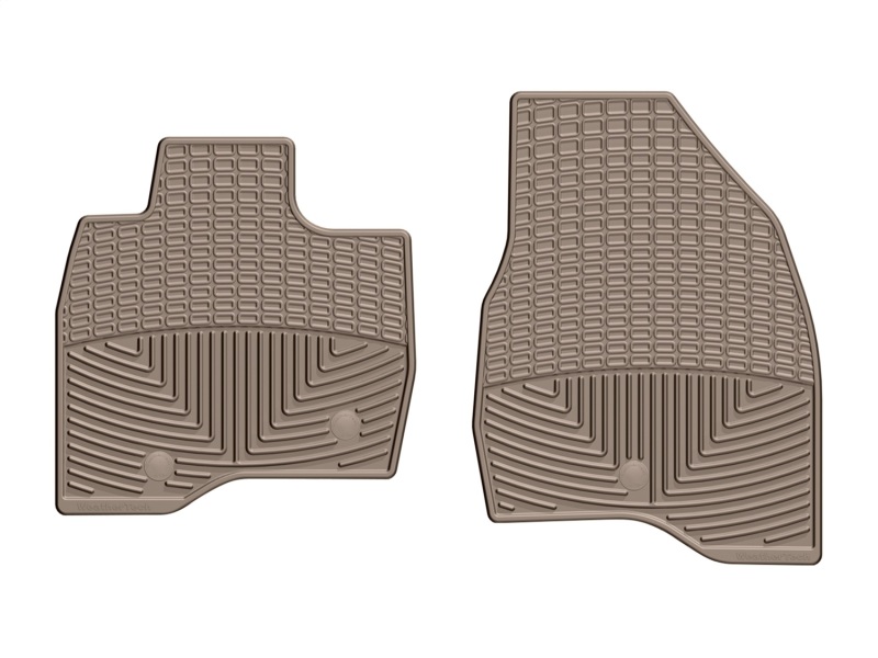 Ford Explorer Floor Mats - Front - WeatherTech - Rubber - Tan - `17-`27