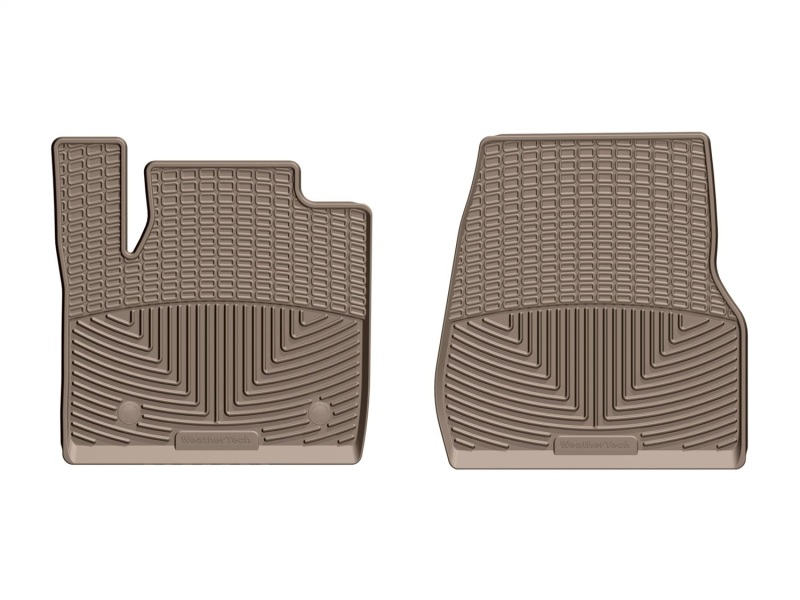 Ford F-250 Rubber Floor Mats - Front - WeatherTech - All-Weather - Tan - `17-`27