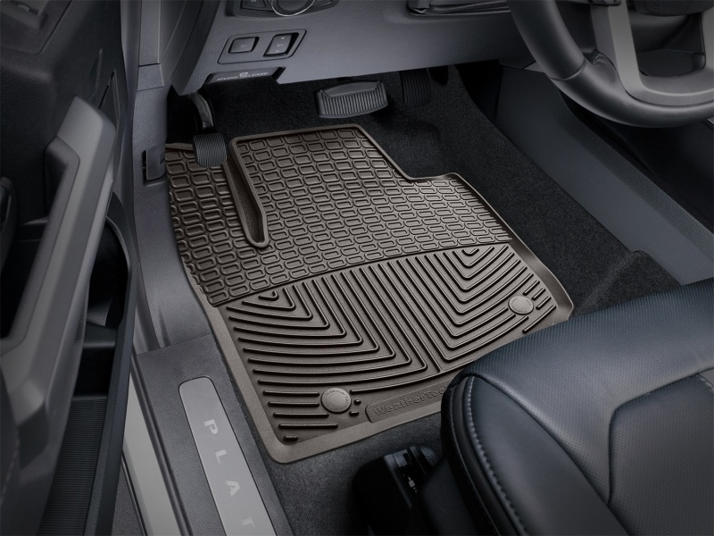 Ford F-250 Floor Mats - Front - WeatherTech - All-Weather - Cocoa - `17-`27