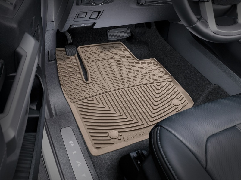 Ford F-550 Floor Mats - Front - WeatherTech - All-Weather - Tan - `17-`27