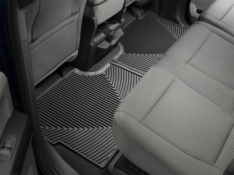 Ford F-250 Floor Mats - Rear - WeatherTech - Rubber - Black - `17-`27