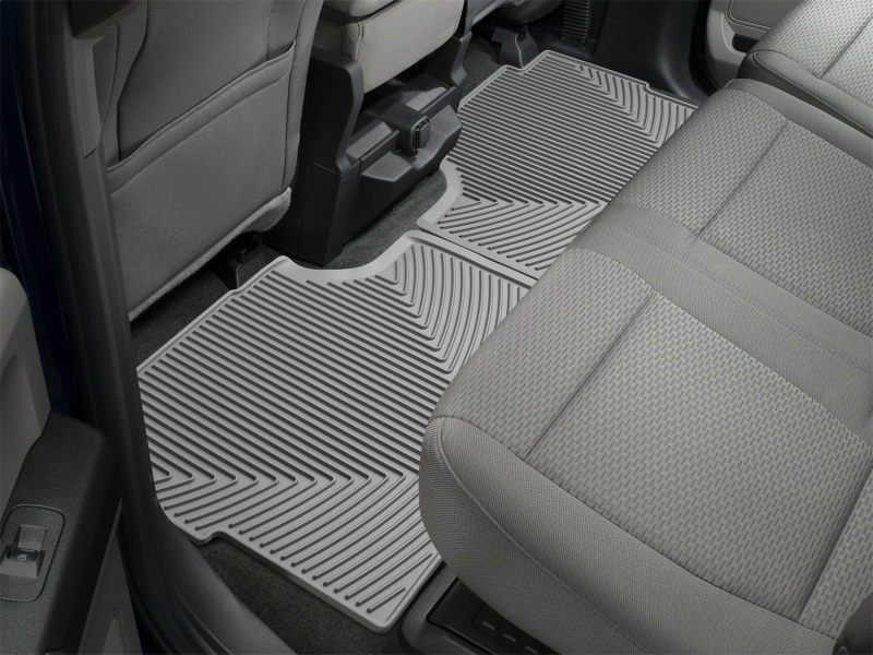 Ford F-350 Floor Mats - Rear - WeatherTech - Rubber - Grey - `17-`27