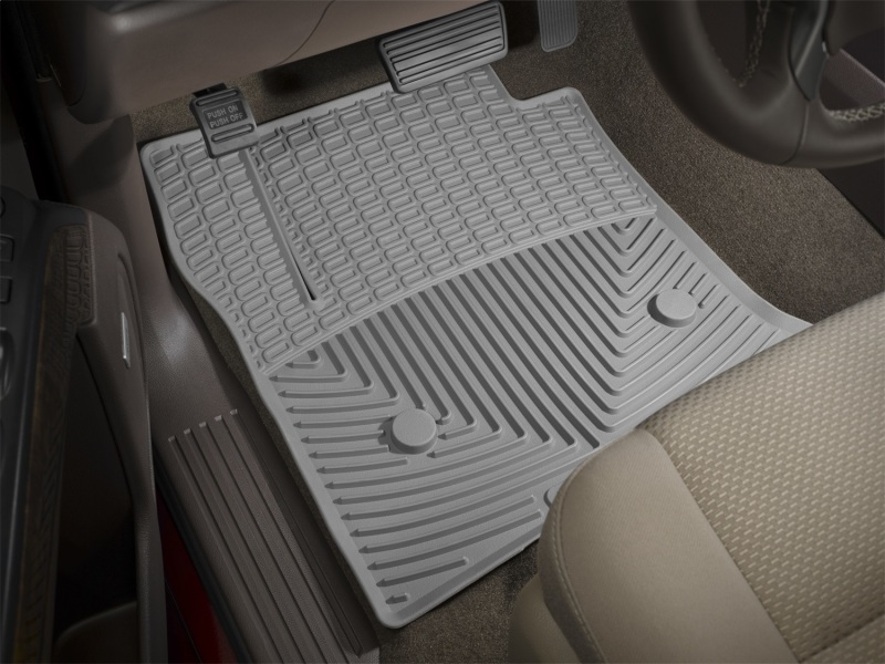 Ford F-550 Floor Mats - Rear - WeatherTech - Rubber - Grey - `17-`27