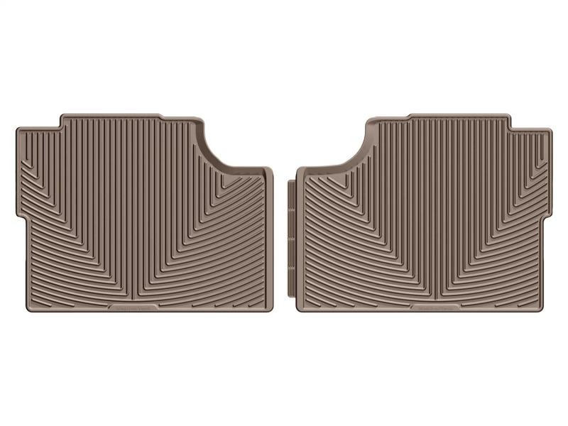 Ford F-250 Floor Mats - Rear - WeatherTech - All-Weather Rubber - Tan - `17-`27