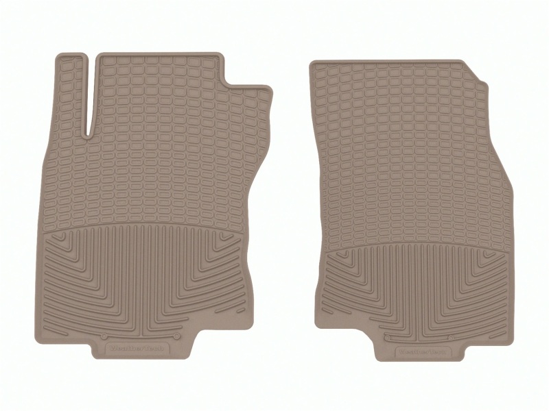 Nissan Rogue Hybrid Rubber Floor Mats - Front - WeatherTech - All-Weather - Tan - `14-`27