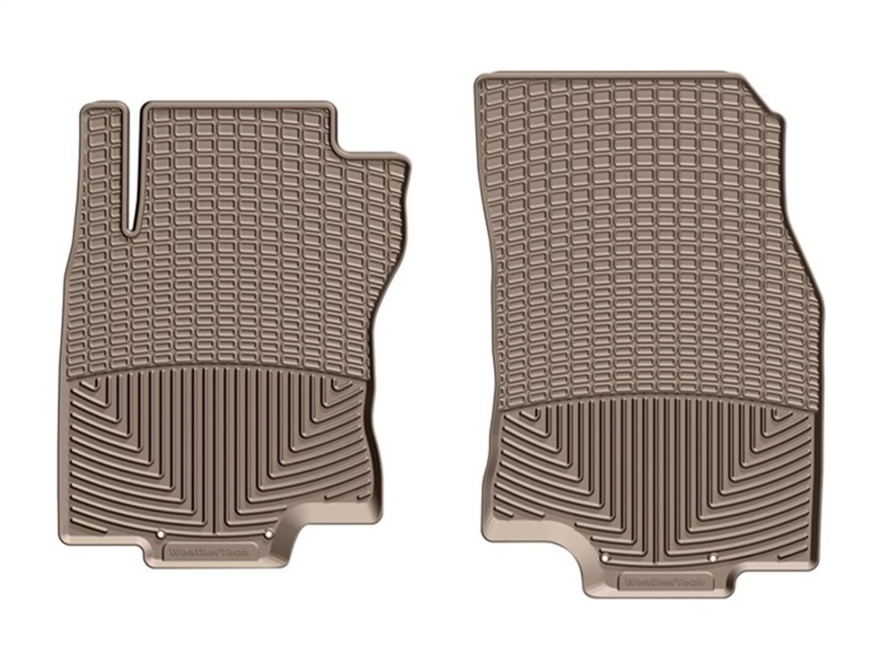 Nissan Rogue Hybrid Rubber Floor Mats - Front - WeatherTech - All-Weather - Tan - `14-`27