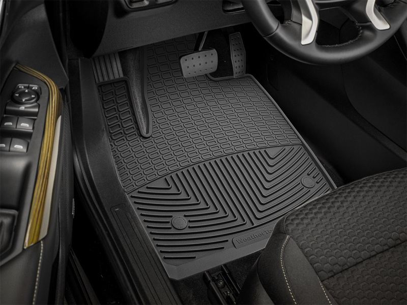 GMC Acadia Floor Mats - Front - WeatherTech - Rubber - Black - `17-`27