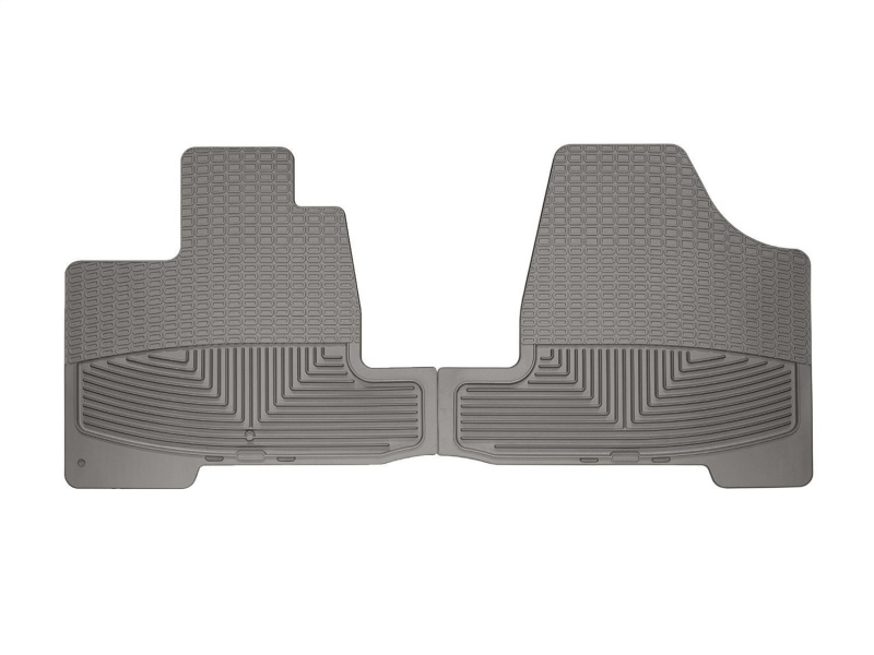 Toyota Sienna Floor Mats - Front - WeatherTech - Rubber, All-Weather - Grey - `04-`10