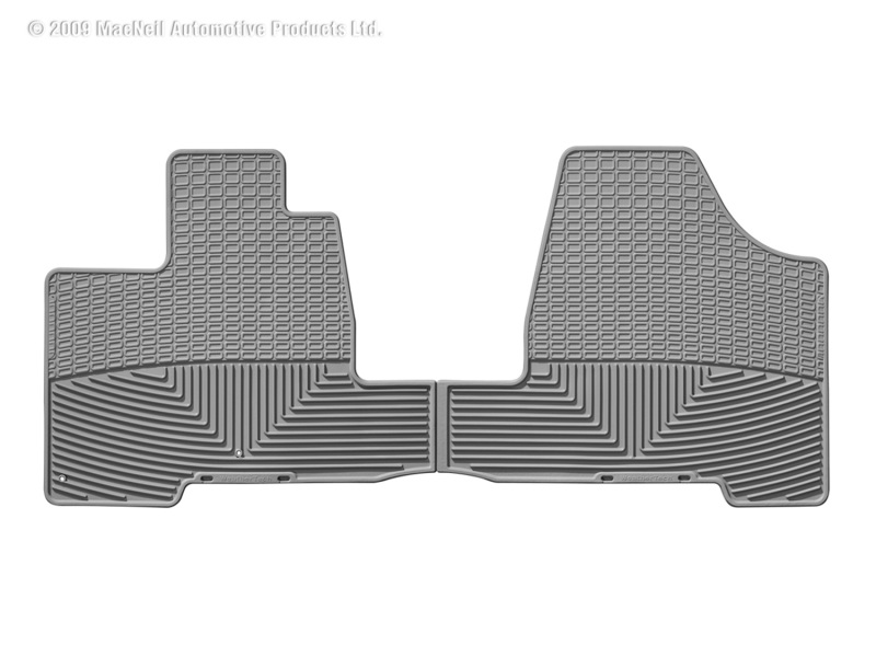 Toyota Sienna Floor Mats - Front - WeatherTech - Rubber, All-Weather - Grey - `04-`10