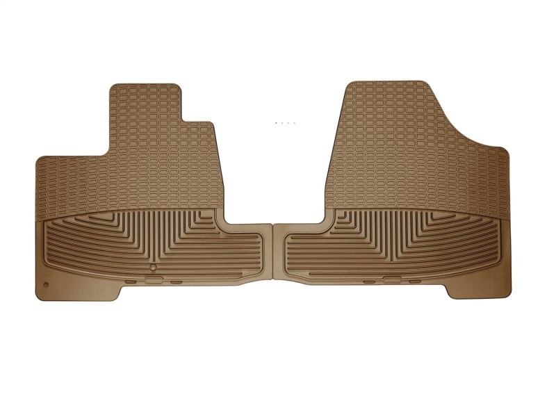 Toyota Sienna Floor Mats - Front - WeatherTech - All-Weather Rubber - Tan - `04-`10