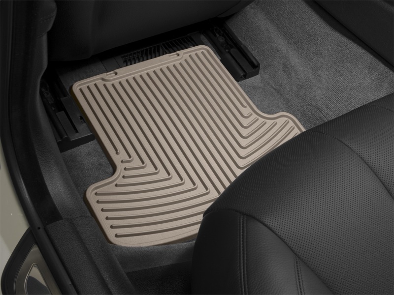 Mercedes-Benz C-Class Rubber Floor Mats - Rear - WeatherTech - All-Weather - Tan - `17-`27 Mercedes-Benz C-Class Rubber Floor Mats - Rear - WeatherTech - All-Weather - Tan - `17-`27