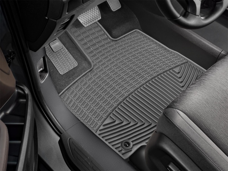 Honda Odyssey Floor Mats - Front - WeatherTech - Rubber - Grey - `18-`27