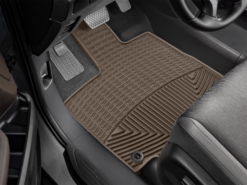 Honda Odyssey Rubber Floor Mats - Front - WeatherTech - All-Weather - Tan - `18-`27