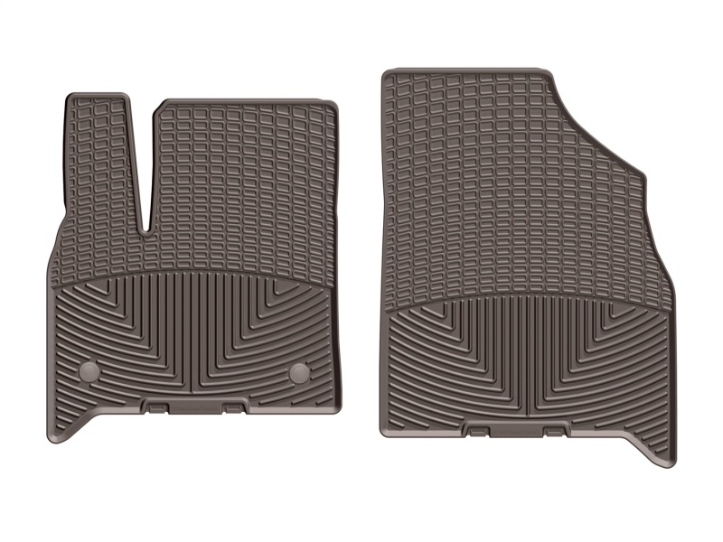 Chevrolet Traverse Floor Mats - Front - WeatherTech - Rubber - Cocoa - `18-`27