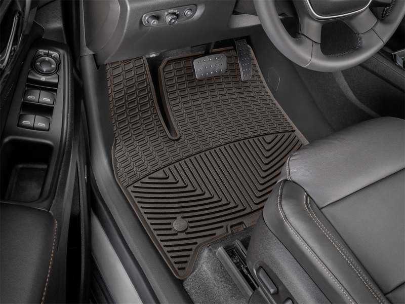 Chevrolet Traverse Floor Mats - Front - WeatherTech - Rubber - Cocoa - `18-`27